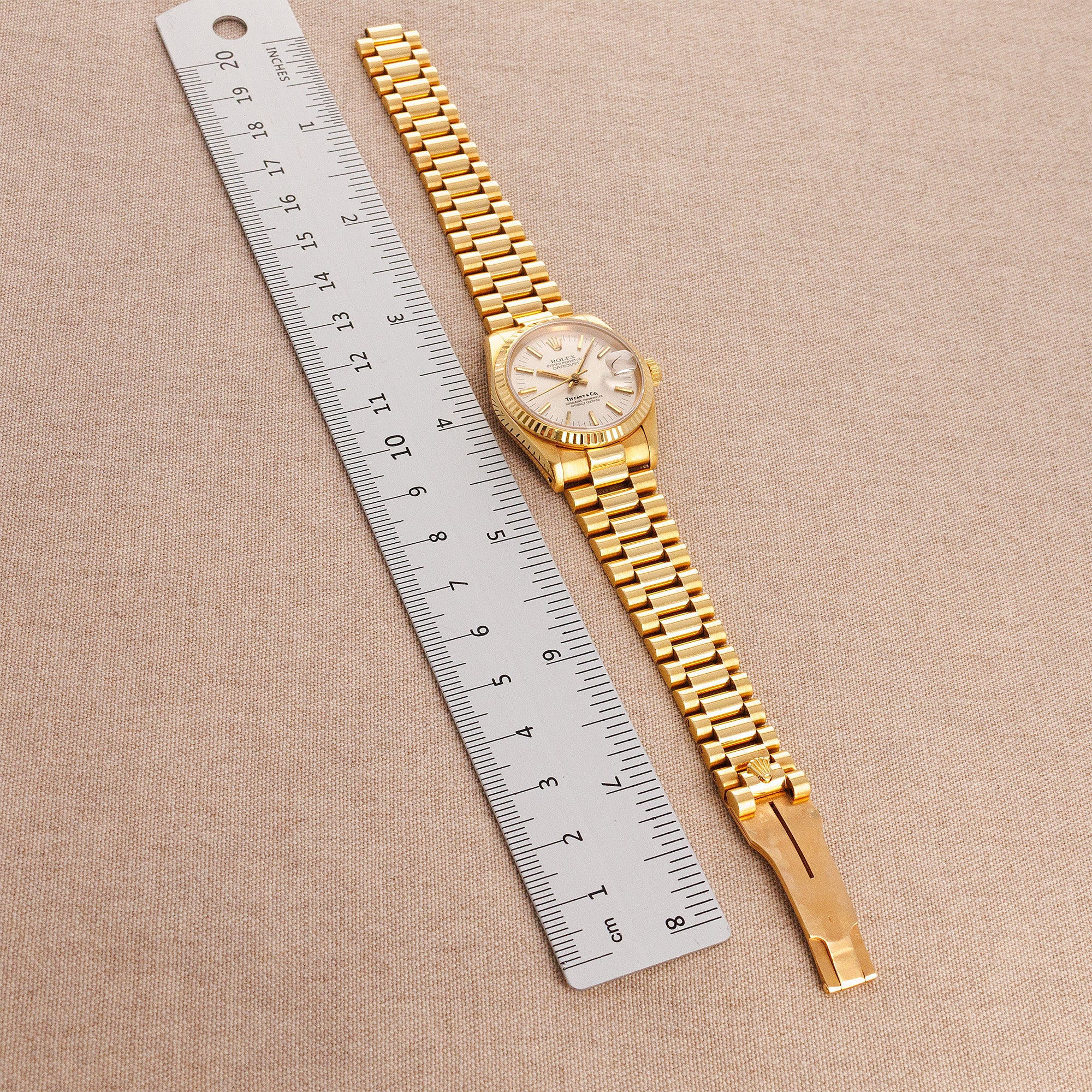 Rolex Yellow Gold Datejust Ref. 68278 Retailed by Tiffany &amp; Co