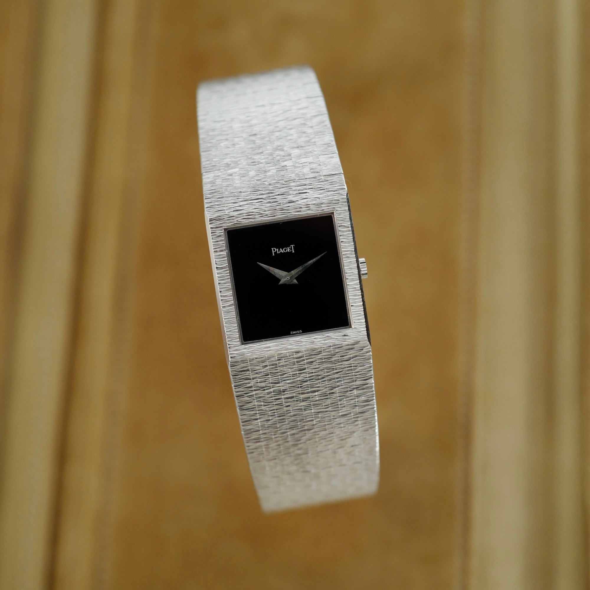 Piaget - Piaget White Gold Bracelet Watch Ref. 9133 with Onyx Dial (New Arrival) - The Keystone Watches