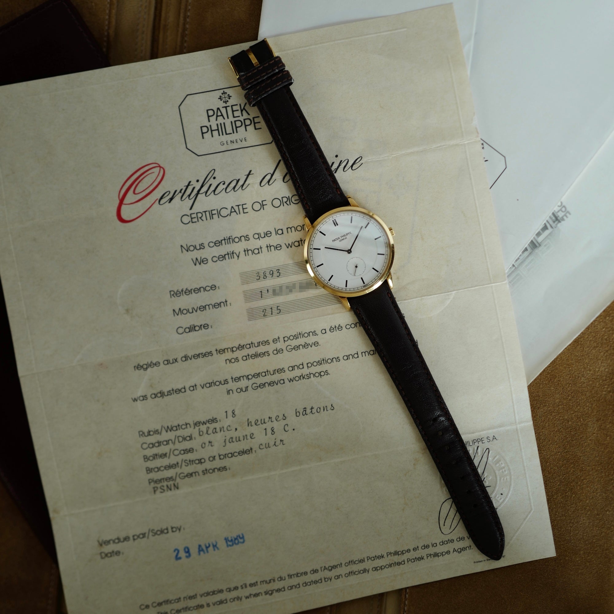 Patek Philippe - Patek Philippe Yellow Gold Calatrava Ref. 3893 - The Keystone Watches