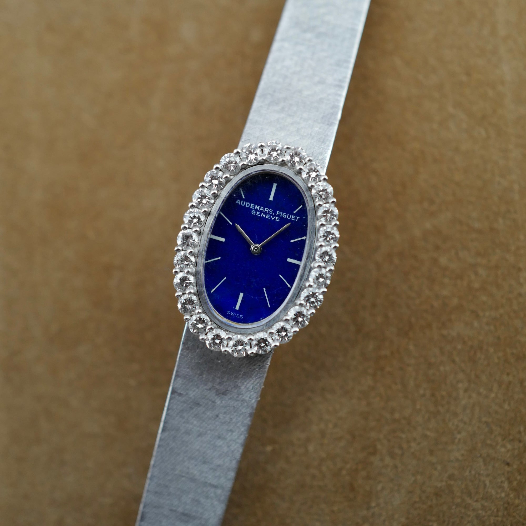 Audemars Piguet - Audemars Piguet White Gold Lapis Lazuli and Diamond Watch (New Arrival) - The Keystone Watches