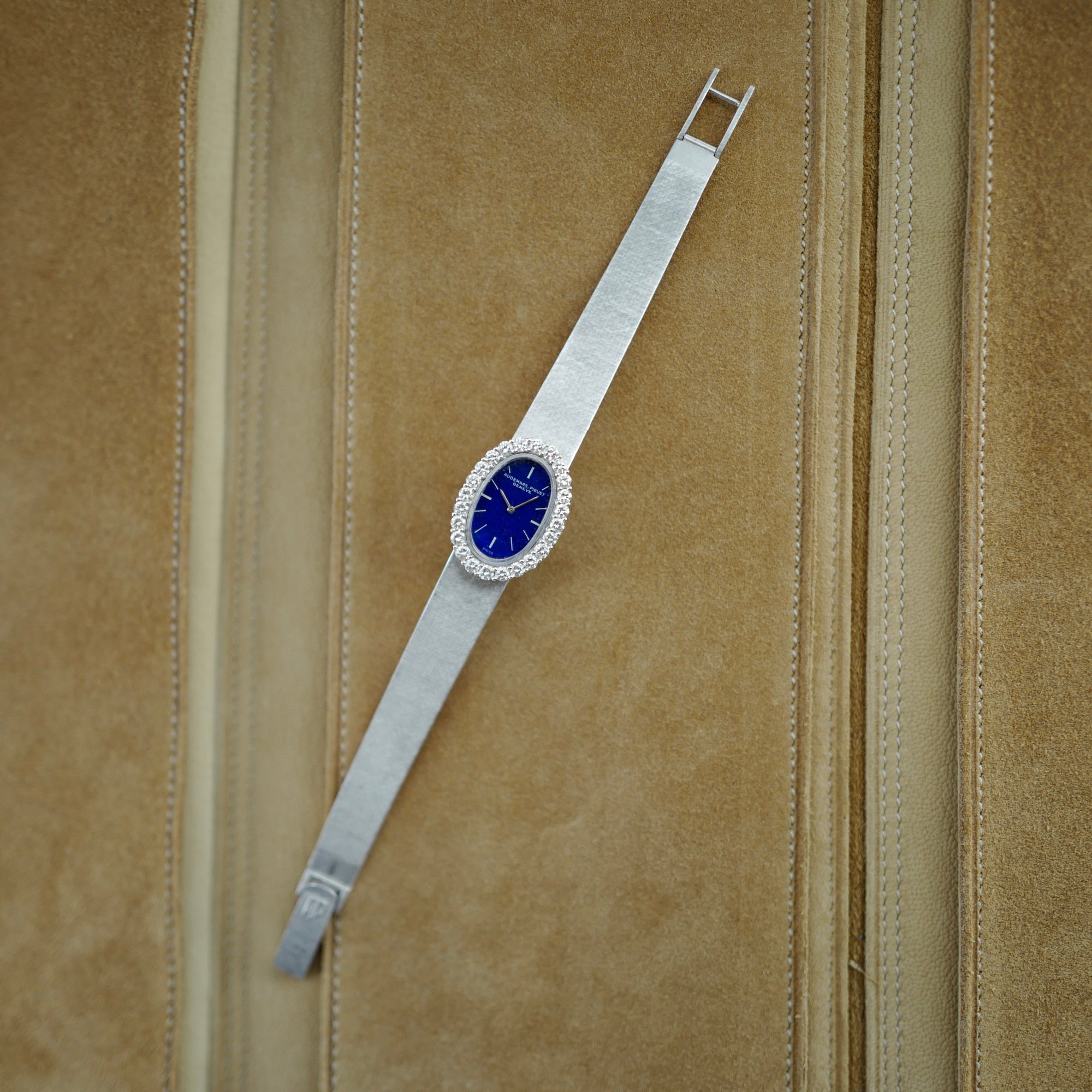 Audemars Piguet - Audemars Piguet White Gold Lapis Lazuli and Diamond Watch (New Arrival) - The Keystone Watches