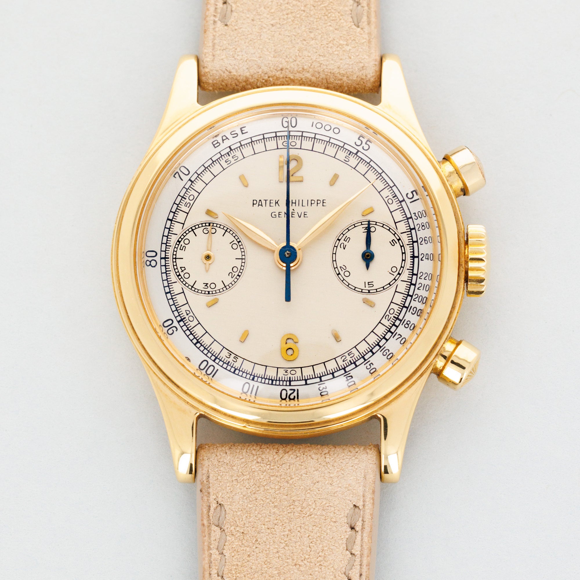Patek Philippe Yellow Gold Chronograph Two-Tone Dial Watch Ref. 1463
