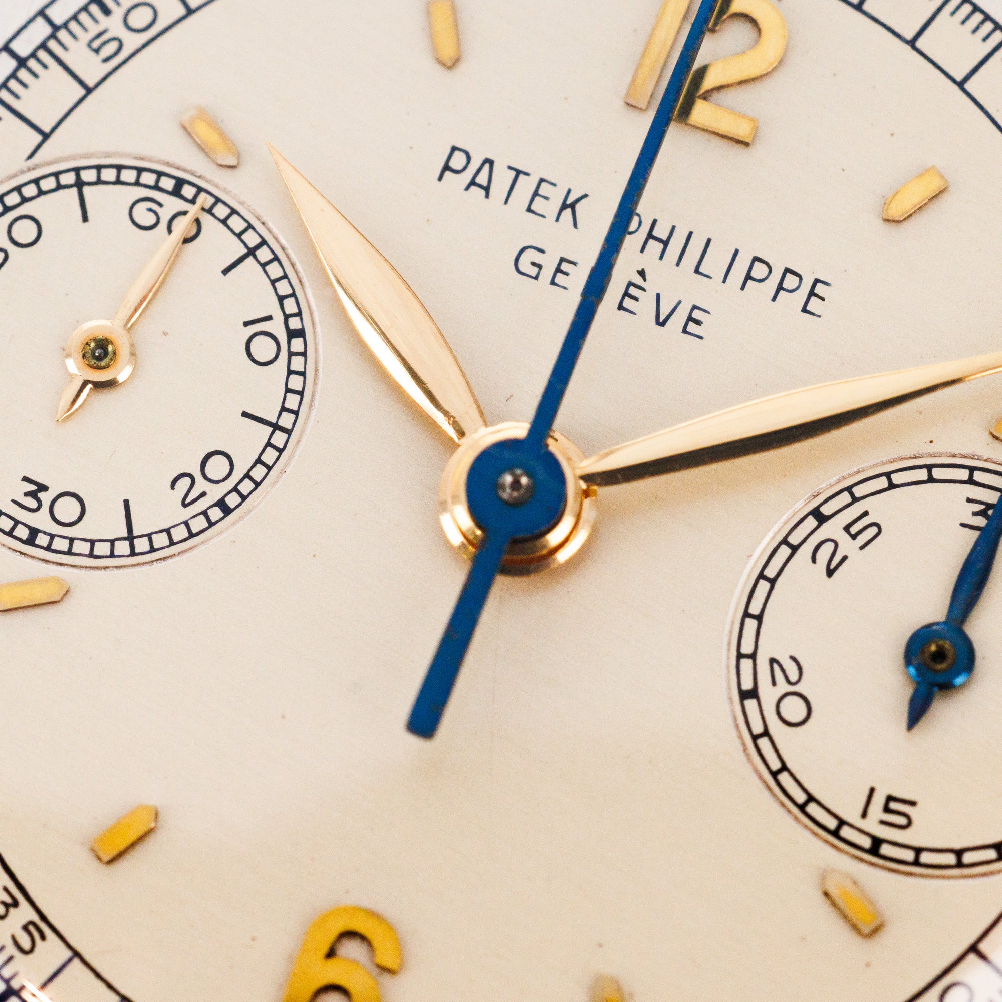Patek Philippe Yellow Gold Chronograph Two-Tone Dial Watch Ref. 1463