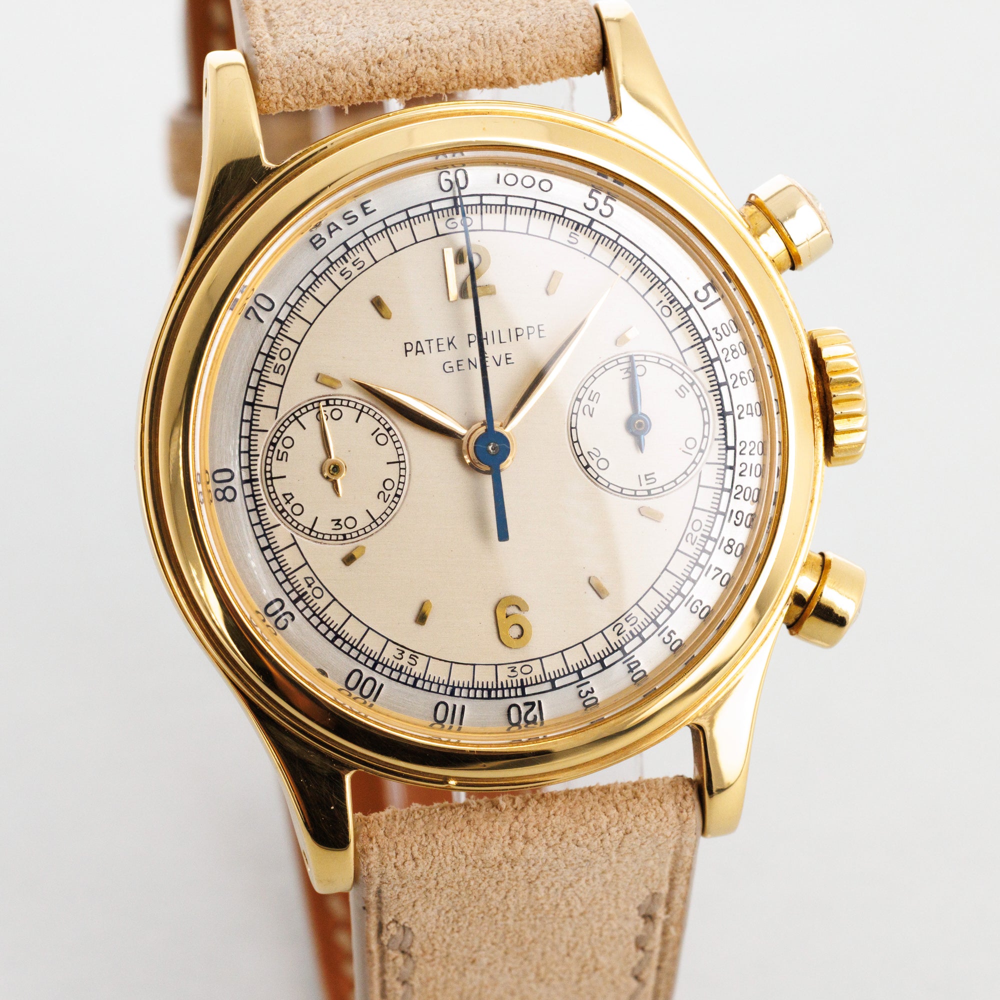 Patek Philippe Yellow Gold Chronograph Two-Tone Dial Watch Ref. 1463