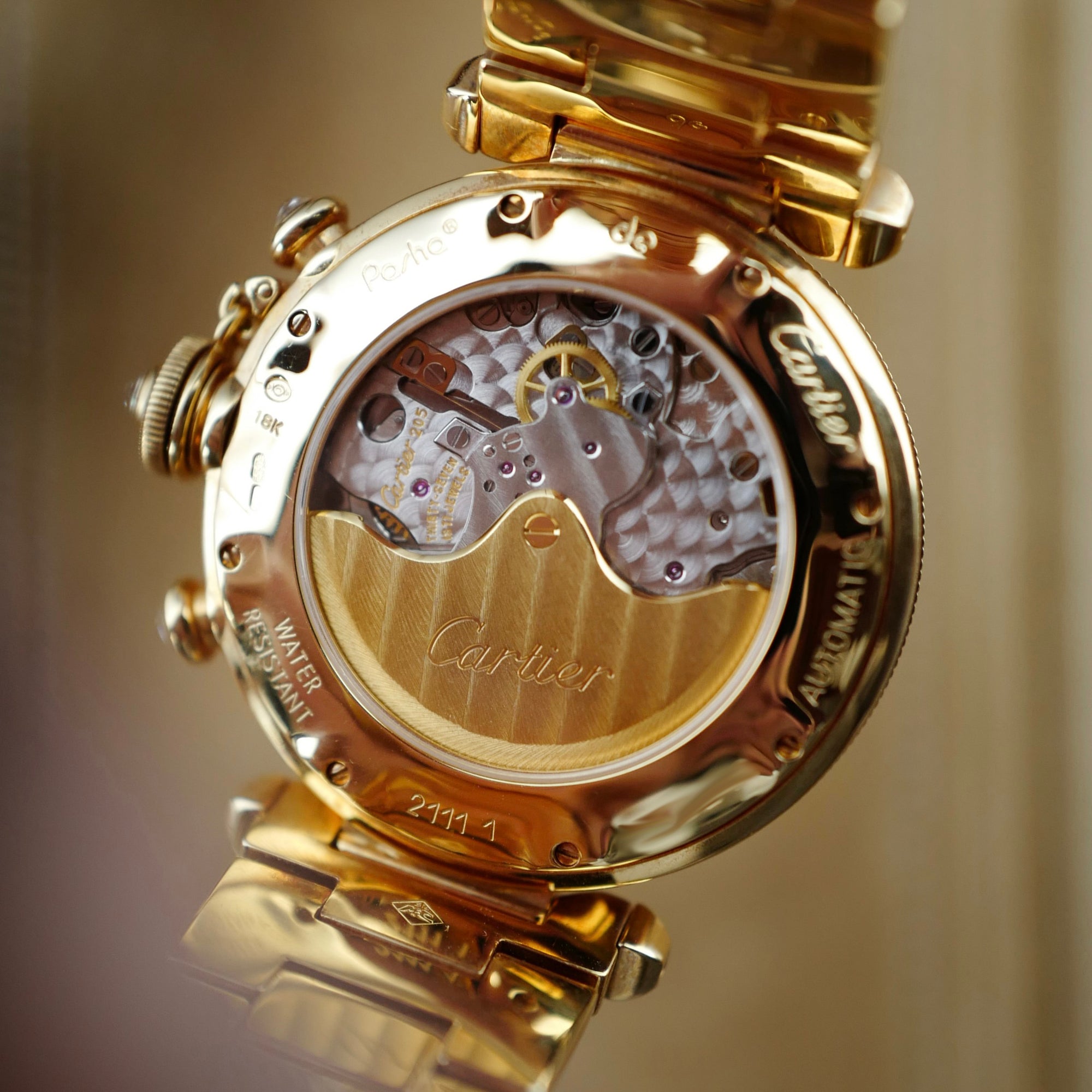 Cartier - Cartier Yellow Gold Pasha de Cartier Prongeur Ref. 2111 - The Keystone Watches