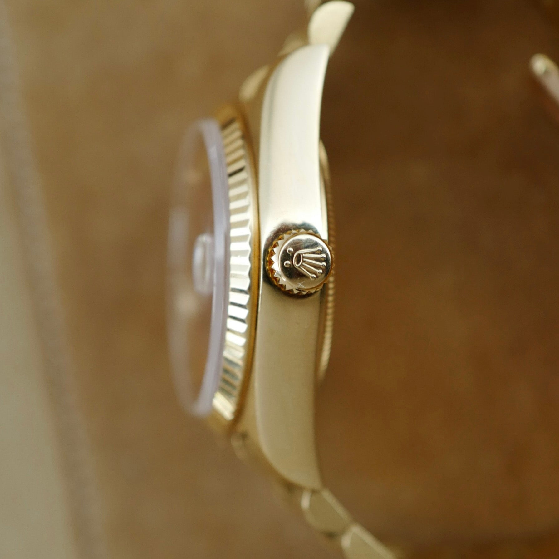 Rolex Yellow Gold Day Date Ref. 18038 with Wood Dial  (New Arrival)