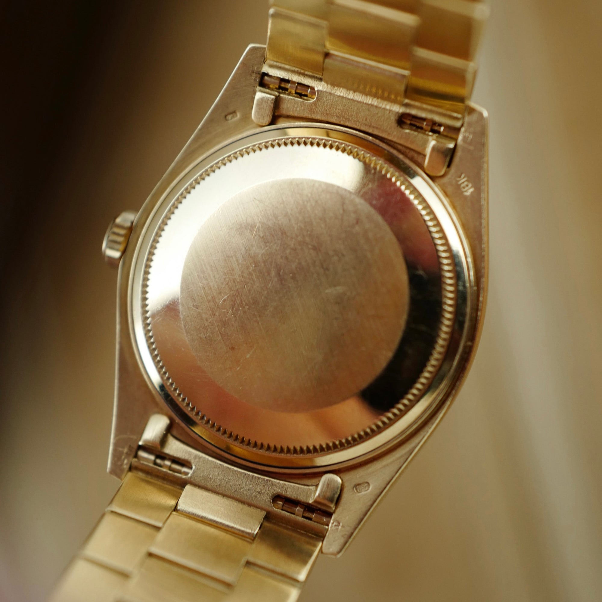 Rolex Yellow Gold Day Date Ref. 18038 with Wood Dial  (New Arrival)
