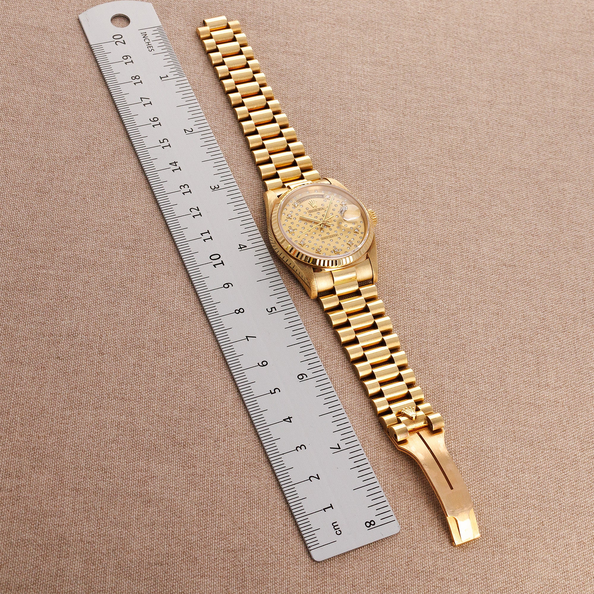 Rolex - Rolex Yellow Gold Day Date Ref. 18238 with Diamond Pleidas Dial - The Keystone Watches