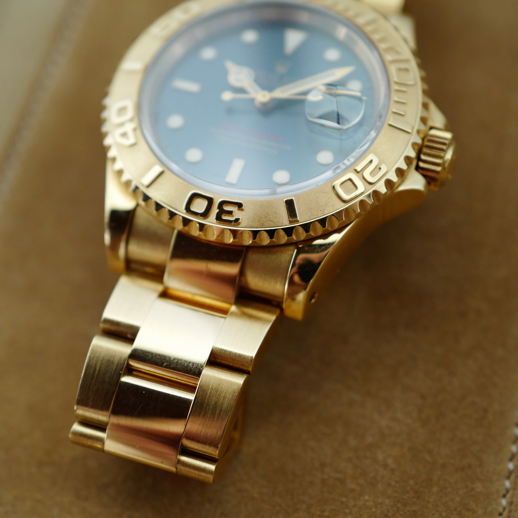 Rolex - Rolex Yellow Gold Yachtmaster Ref. 16628 with Blue Dial (New Arrival) - The Keystone Watches