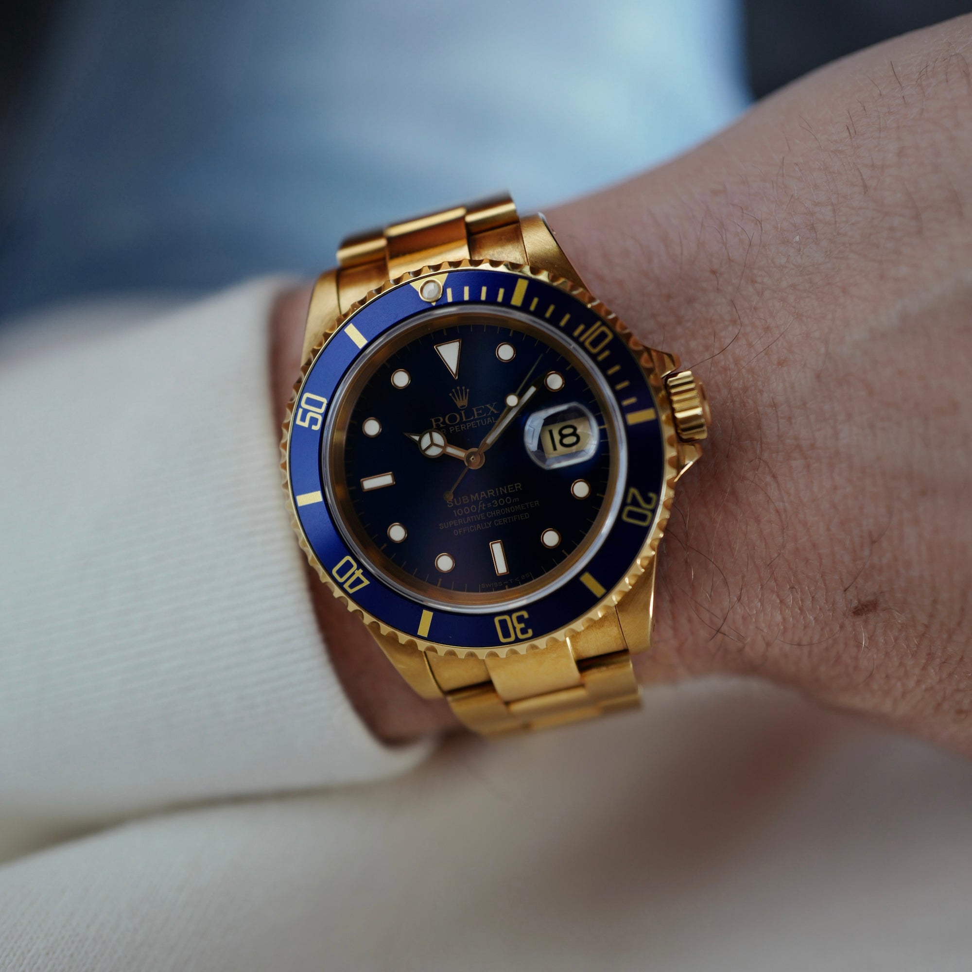 Rolex - Rolex Yellow Gold Submariner Ref. 16618 in Outstanding Condition - The Keystone Watches