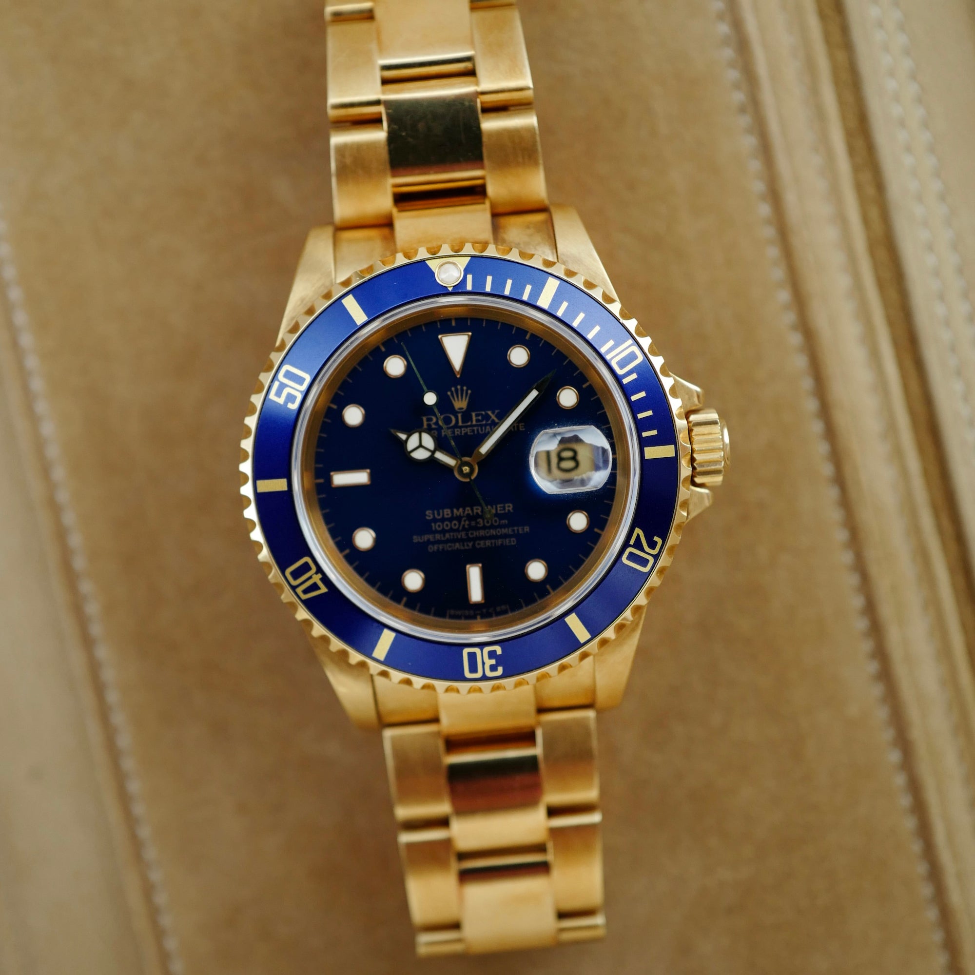 Rolex - Rolex Yellow Gold Submariner Ref. 16618 in Outstanding Condition (New Arrival) - The Keystone Watches