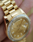 Rolex - Rolex Yellow Gold Day-Date Ref. 218398R with Baguette Diamonds (New Arrivals) - The Keystone Watches