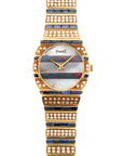 Piaget Yellow Gold Polo Ref. 861 with Mother of Pearl & Opal dial and Sapphire and Diamond Bracelet