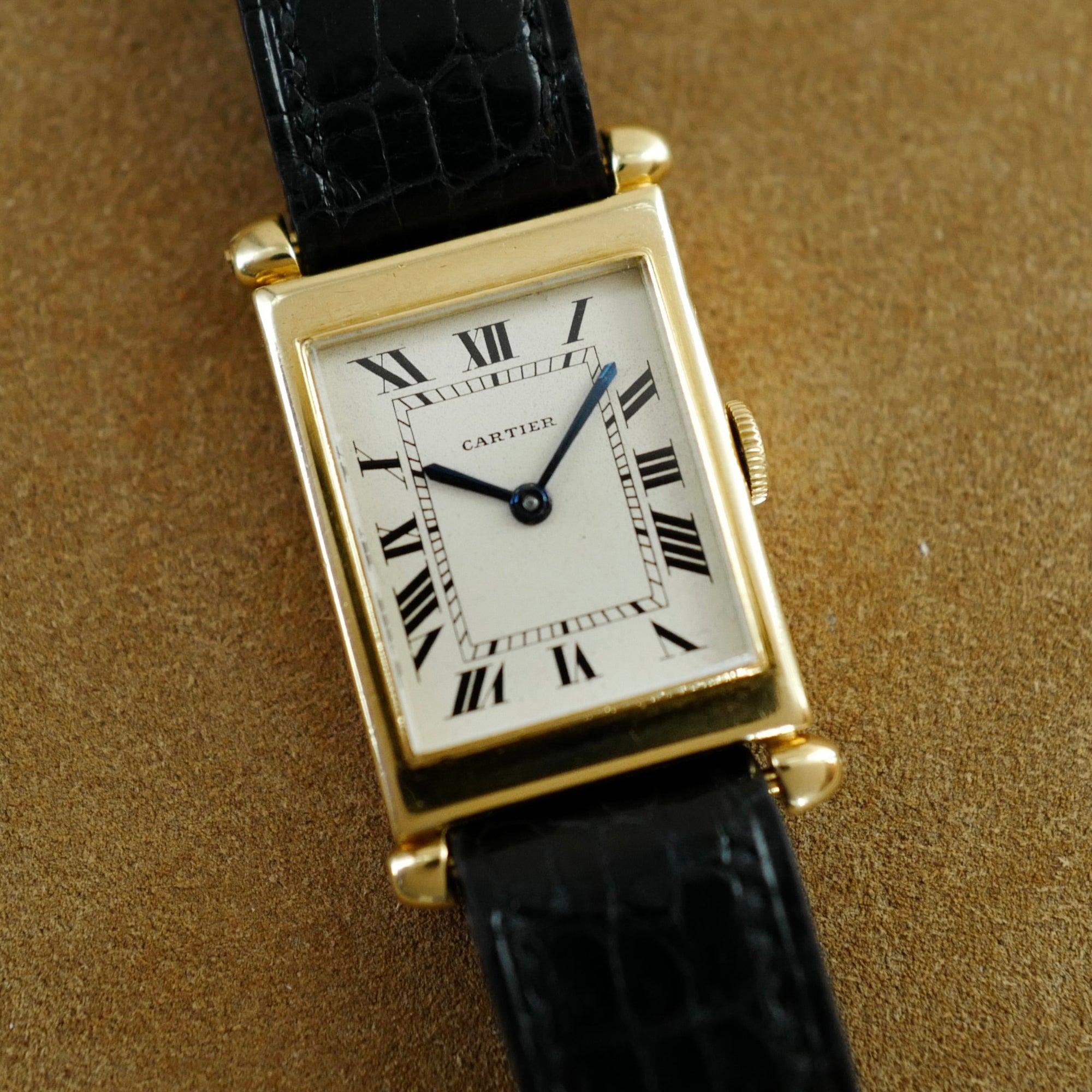 Cartier - Cartier Yellow Gold Tank Obus, European Watch & Clock, Late 1940s - The Keystone Watches