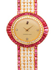 Audemars Piguet Yellow Gold Ruby & Diamond Watch