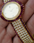 Audemars Piguet Yellow Gold Ruby & Diamond Watch