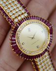 Audemars Piguet Yellow Gold Ruby & Diamond Watch