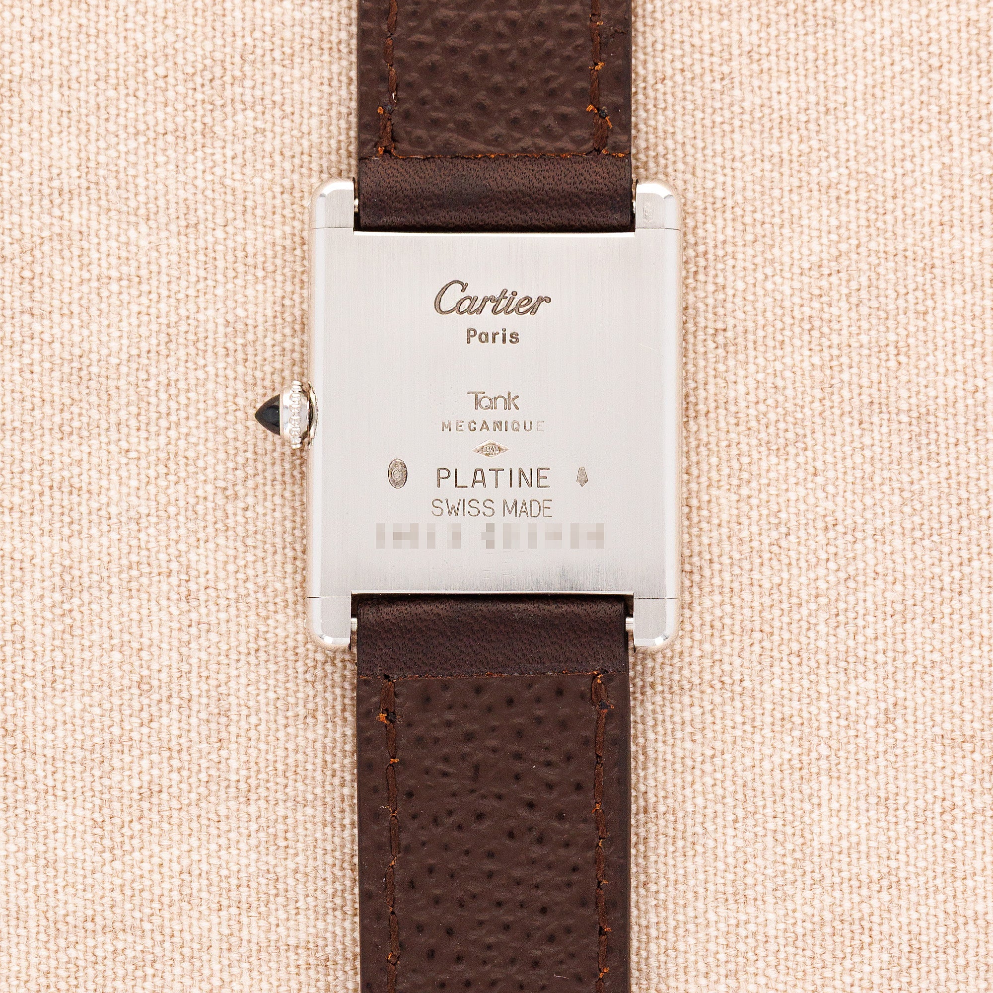 Cartier Platinum Tank Louis Ref. 1601