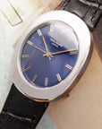 Patek Philippe Steel Backwind Ellipse Watch Ref. 3580 with Blue Dial