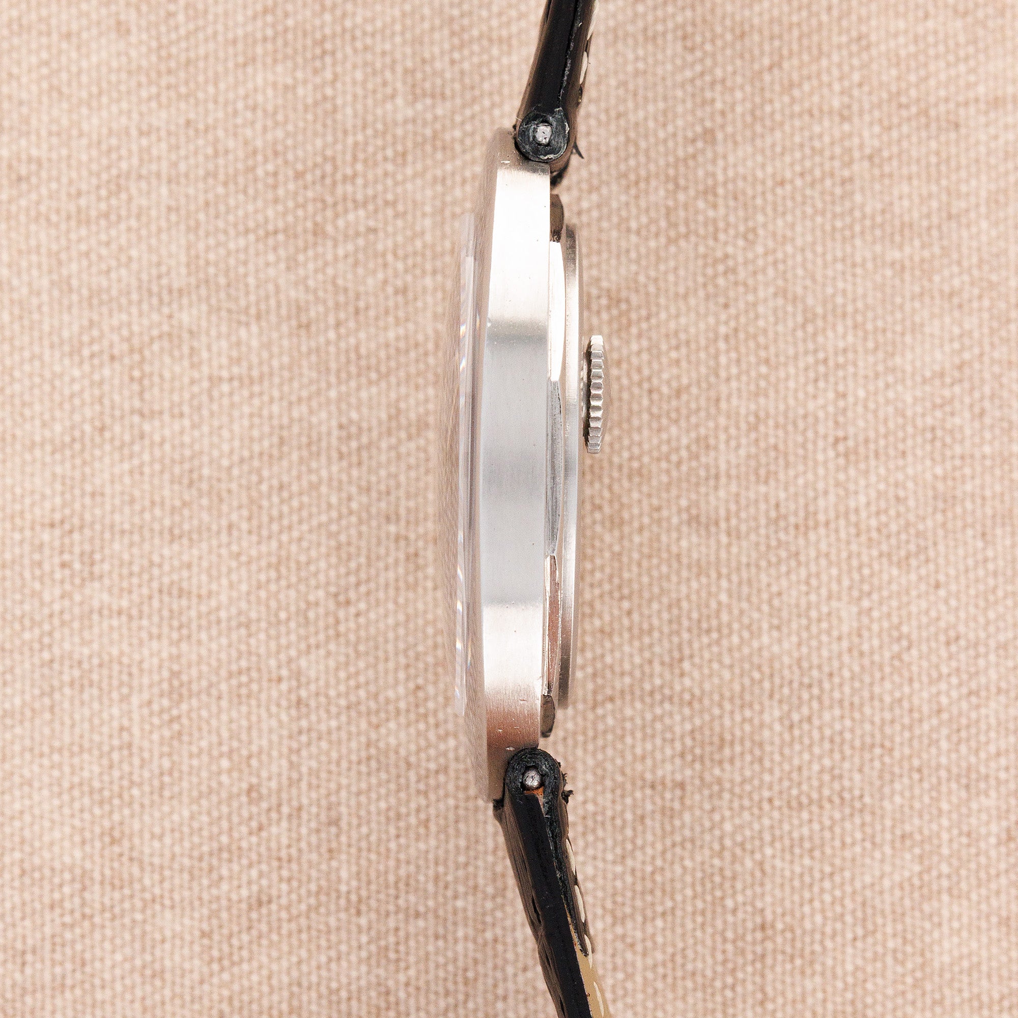 Patek Philippe Steel Backwind Ellipse Watch Ref. 3580 with Blue Dial