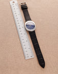 Patek Philippe Steel Backwind Ellipse Watch Ref. 3580 with Blue Dial