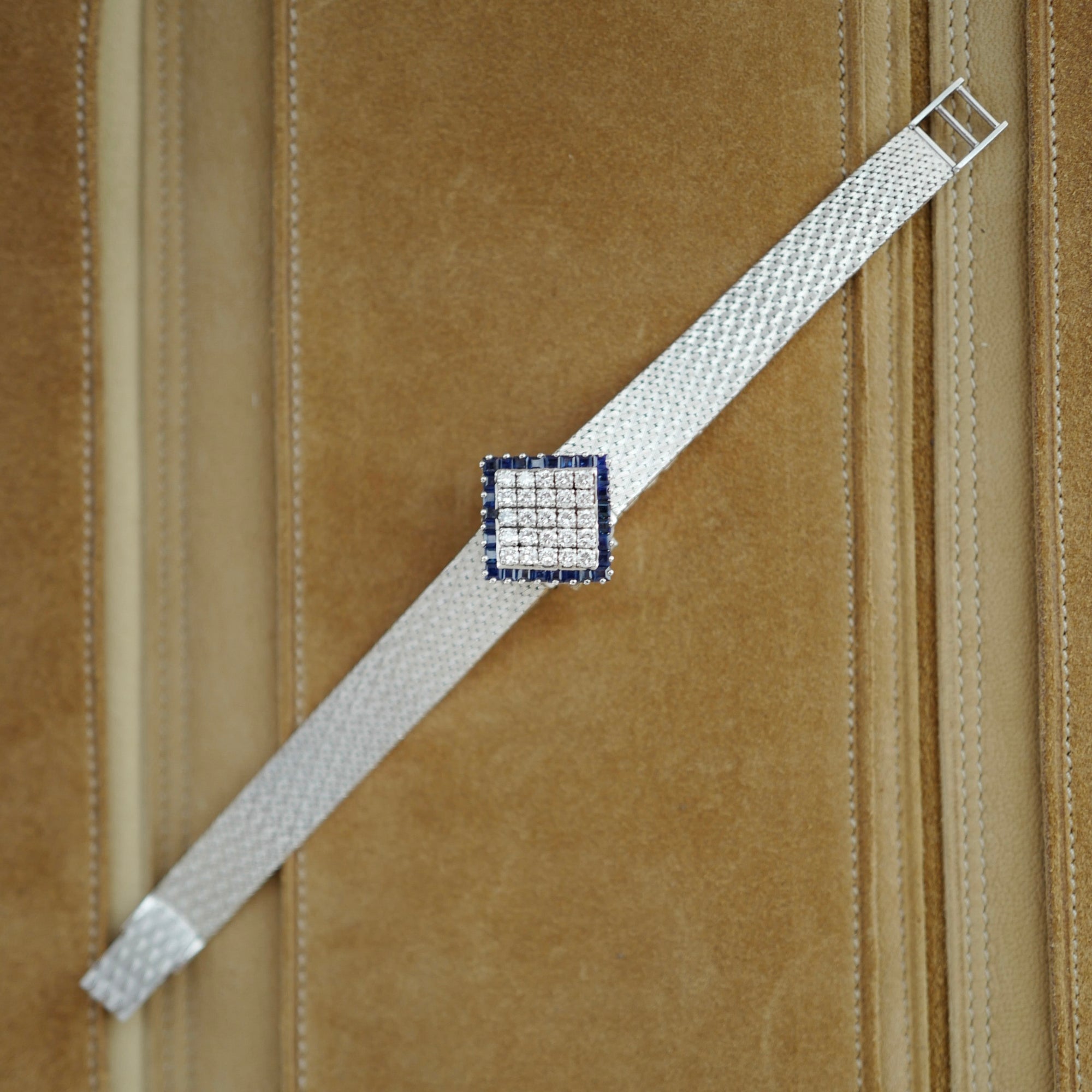 IWC - IWC White Gold Sapphire and Diamond Cover Watch (New Arrival) - The Keystone Watches