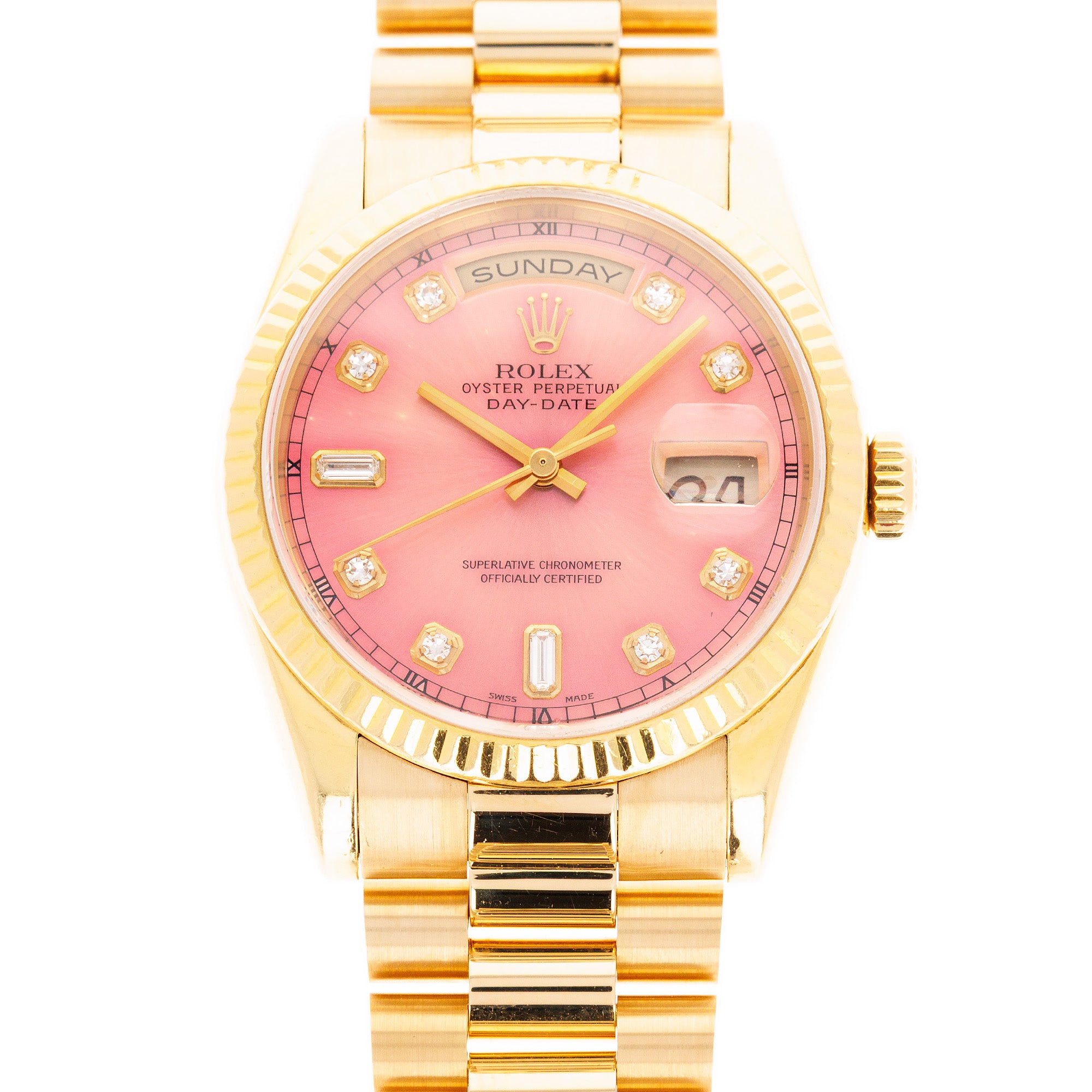 Rolex Yellow Gold Day Date Ref. 118238 with Tropical Dial