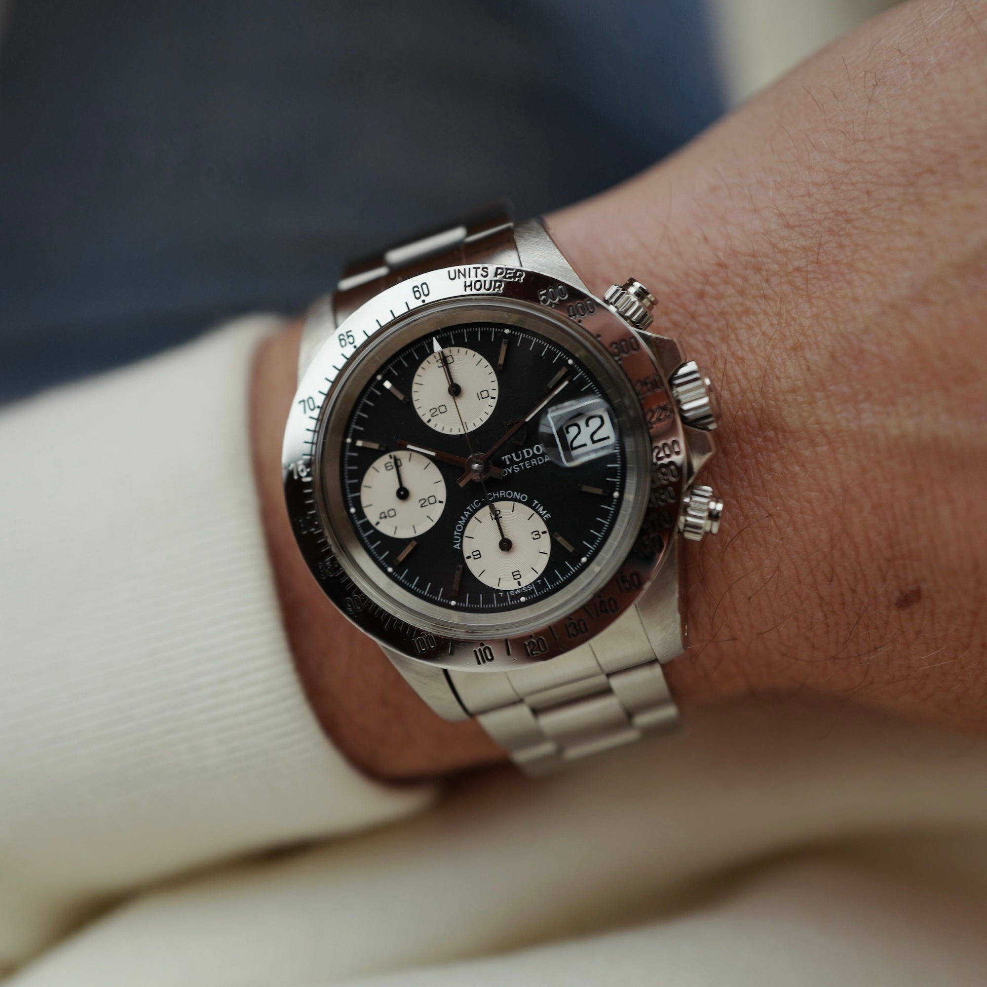 Tudor - Tudor Steel Big Block Chronograph Ref. 79180 with Original Warranty (New Arrival) - The Keystone Watches