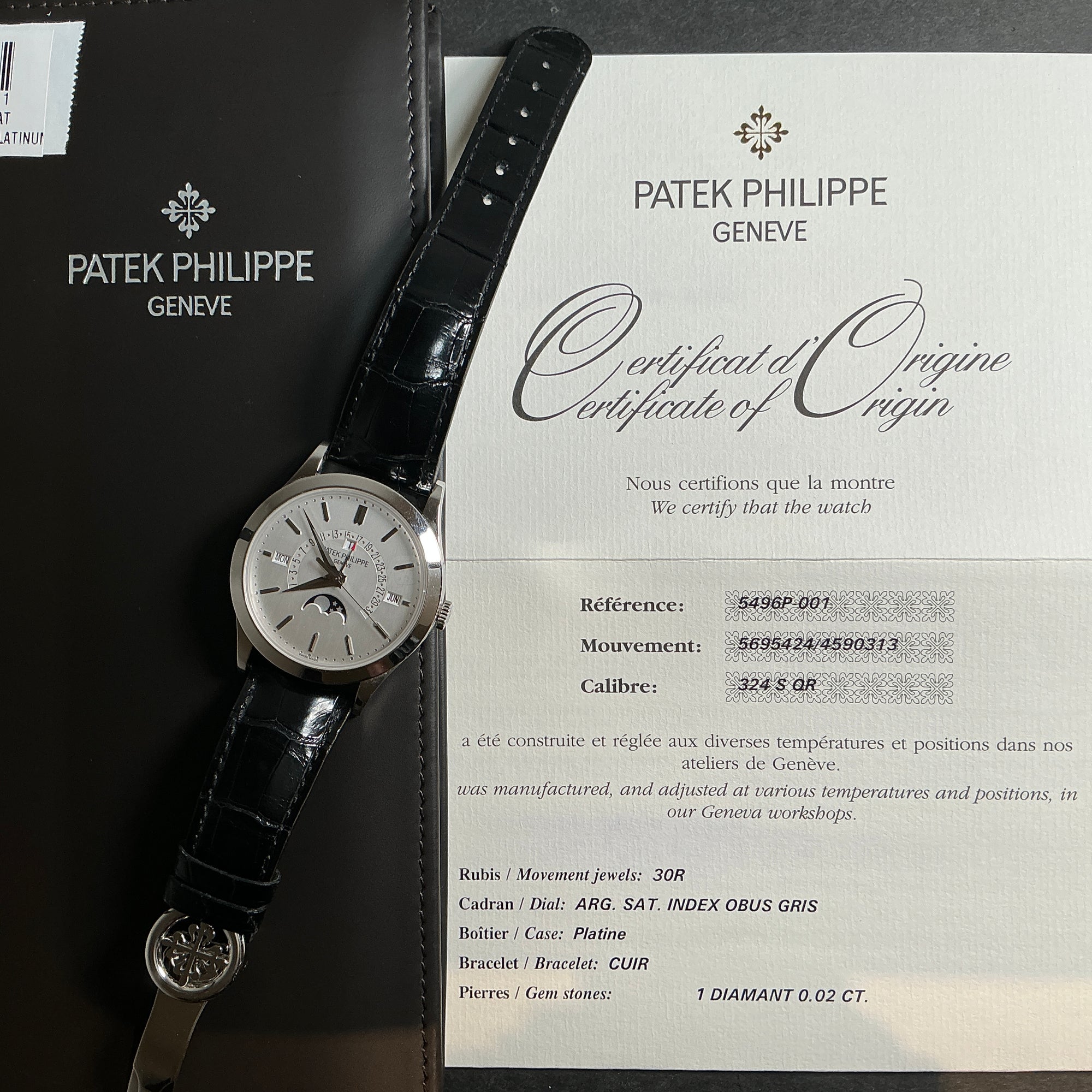 Patek Philippe Platinum Perpetual Calendar Ref. 5496
