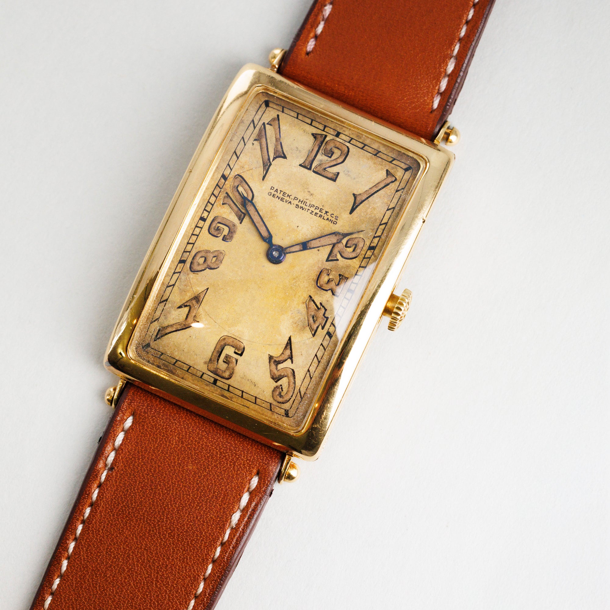 Patek Philippe Yellow Gold Art Deco Gondolo Watch, Circa 1913