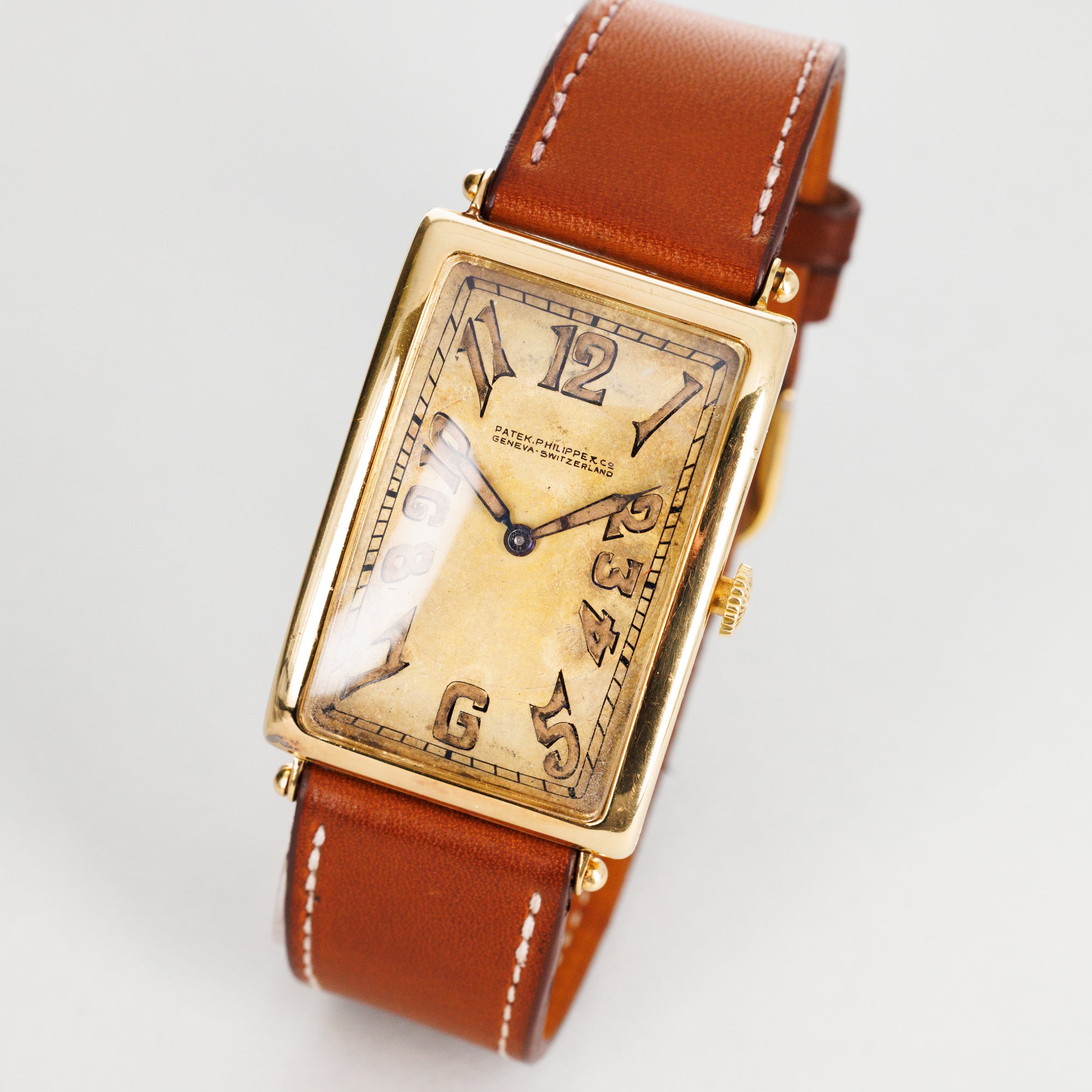 Patek Philippe Yellow Gold Art Deco Gondolo Watch, Circa 1913