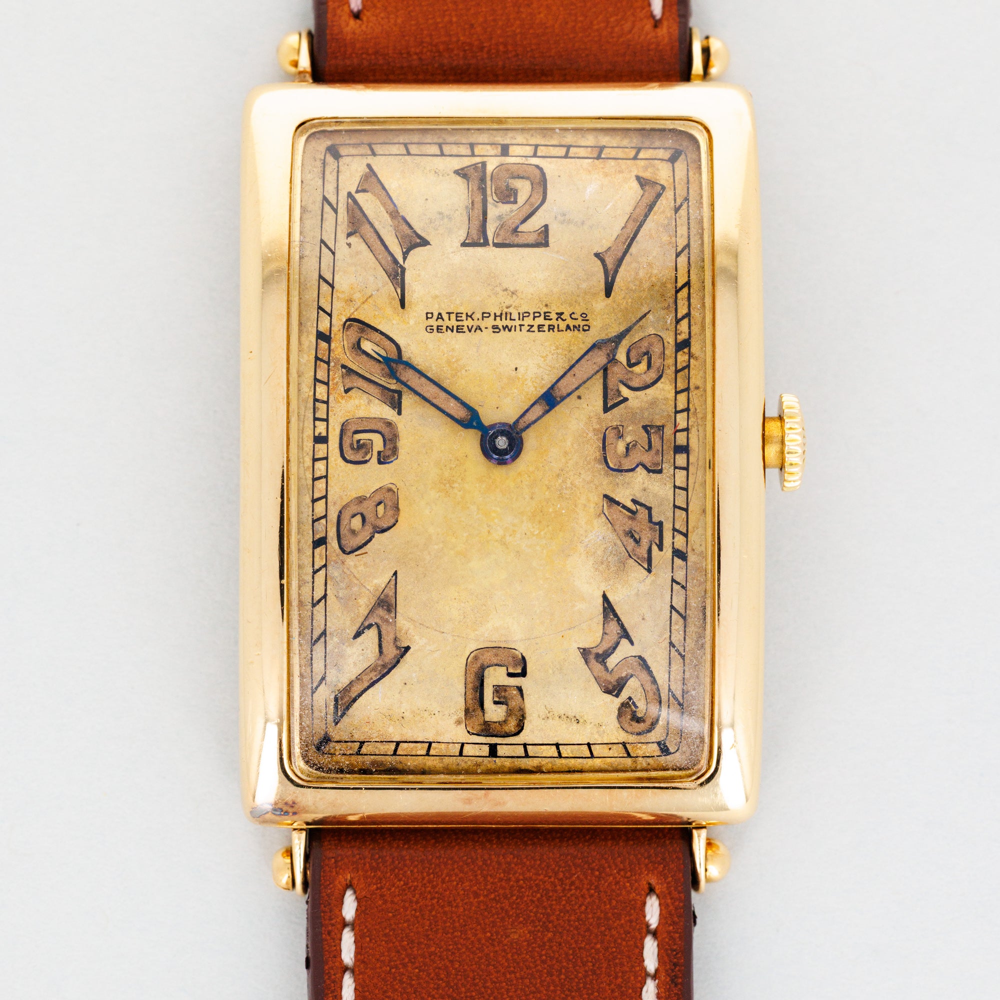 Patek Philippe Yellow Gold Art Deco Gondolo Watch, Circa 1913
