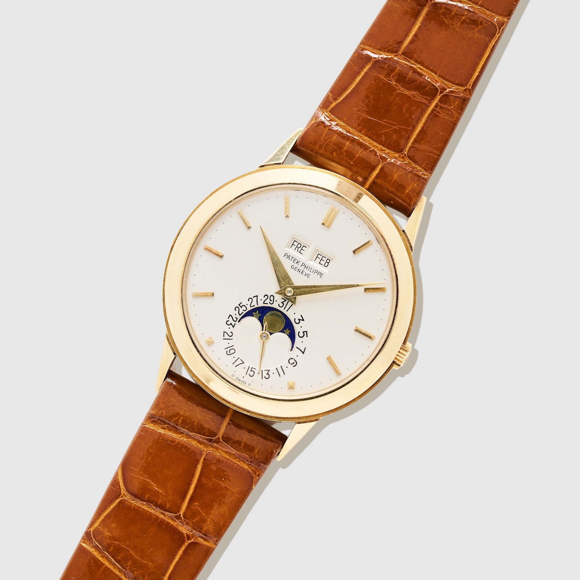 Patek Philippe Perpetual Calendar Watch Ref. 3448, Late Series with Sapphire Crystal