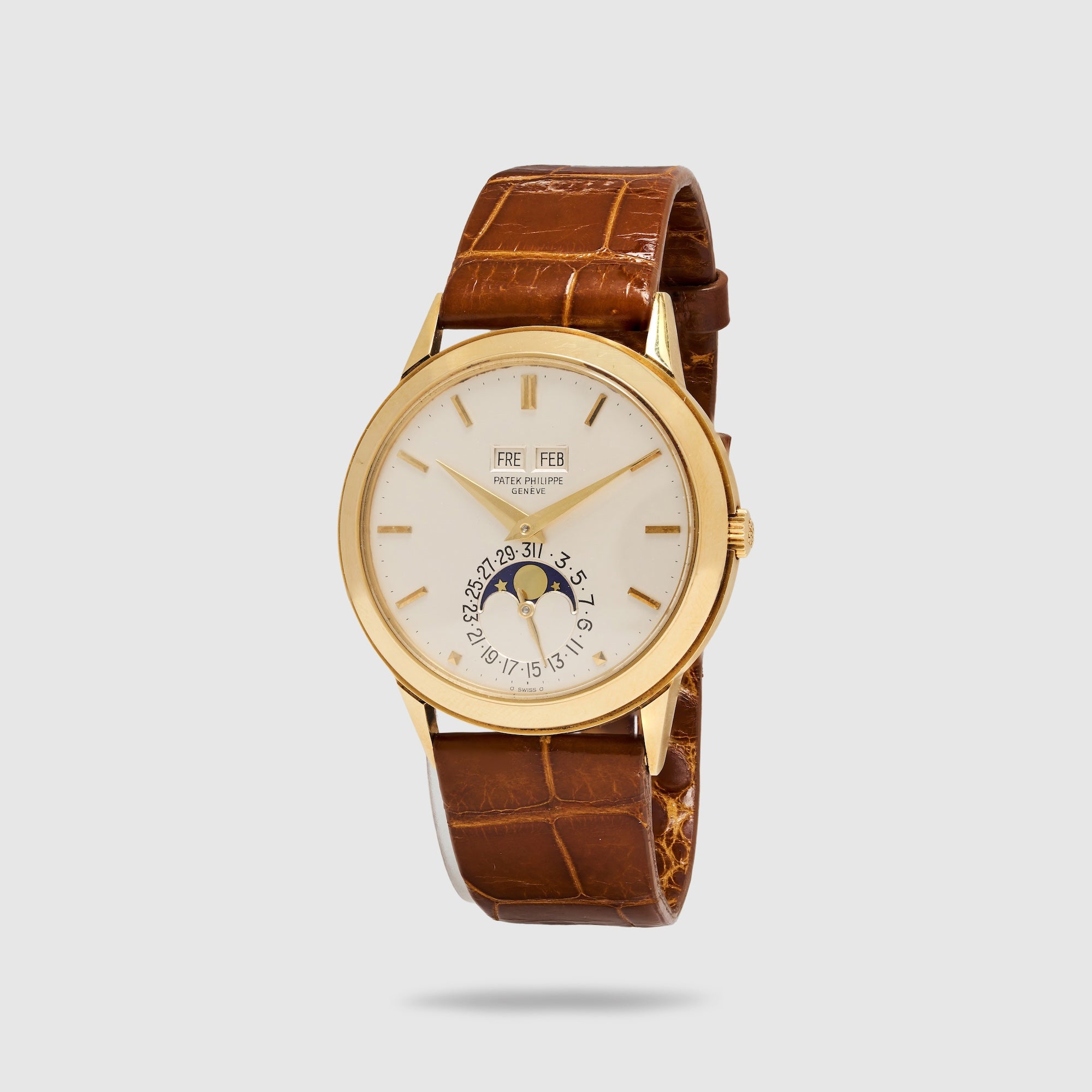 Patek Philippe Perpetual Calendar Watch Ref. 3448, Late Series with Sapphire Crystal