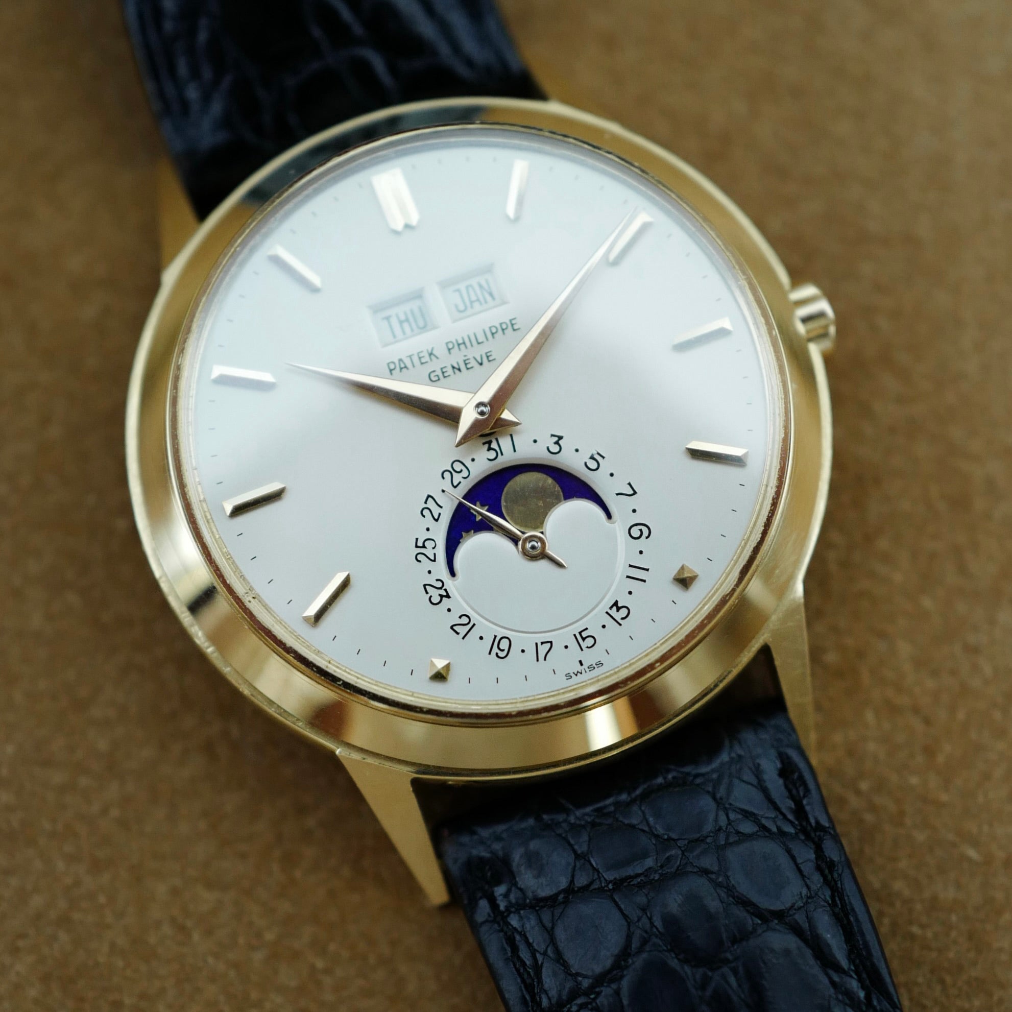 Patek Philippe Yellow Gold First Series Ref. 3448 with Indelible Enamel and Original Certificate
