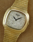 Piaget - Piaget Yellow Gold Pave TV Shaped Warhol Case Ref. 95121 (New Arrival) - The Keystone Watches