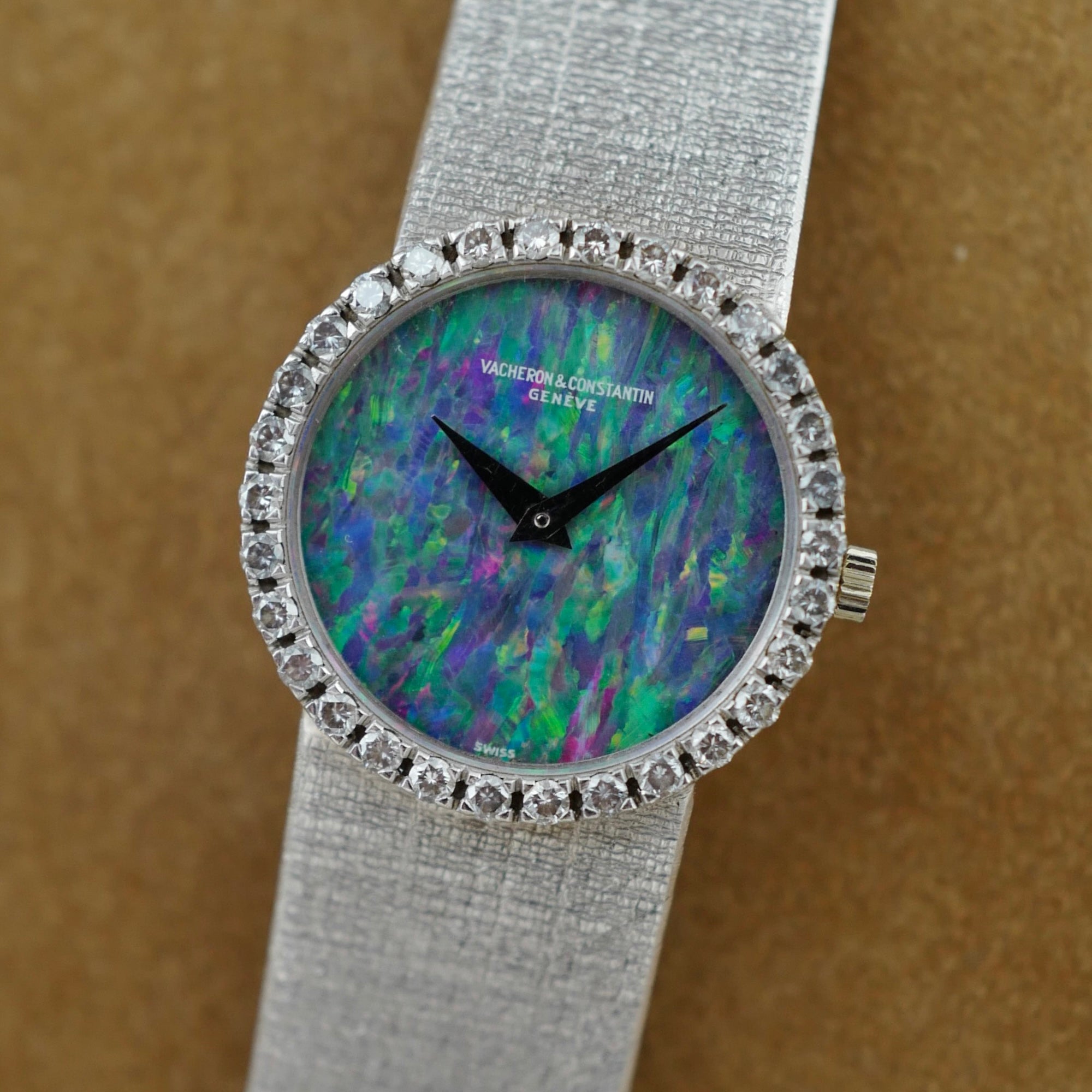 Vacheron Constantin - Vacheron Constantin White Gold Bracelet Watch with Diamonds and Opal Dial - The Keystone Watches