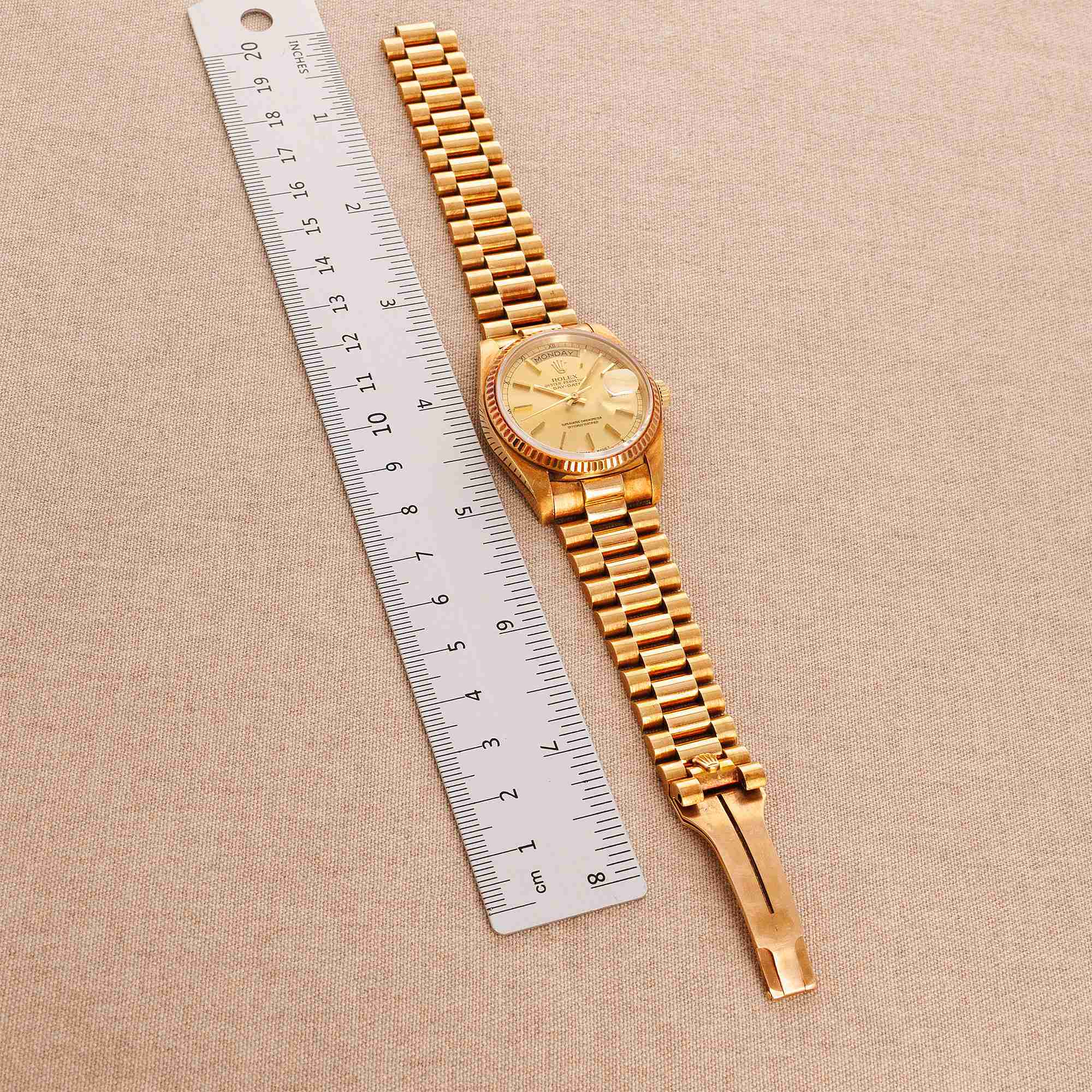 Rolex - Rolex Yellow Gold Day-Date Ref. 18038 with Warm Patina - The Keystone Watches
