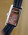 Cartier - Cartier White Gold Lanieres Tank Allongee Watch Ref. 2544 with Sapphires (New Arrival) - The Keystone Watches