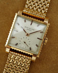 Patek Philippe Rose Gold Square Watch Ref. 2472 with Ribbed Fluted Case and Bracelet