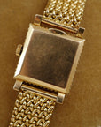 Patek Philippe Rose Gold Square Watch Ref. 2472 with Ribbed Fluted Case and Bracelet