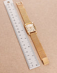 Patek Philippe Rose Gold Square Watch Ref. 2472 with Ribbed Fluted Case and Bracelet