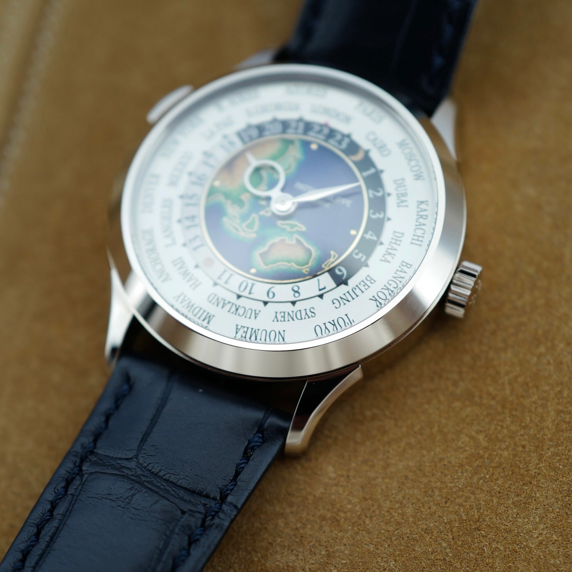 Patek Philippe - Patek Philippe White Gold World Time Enamel Watch Ref. 5231 (New Arrival) - The Keystone Watches