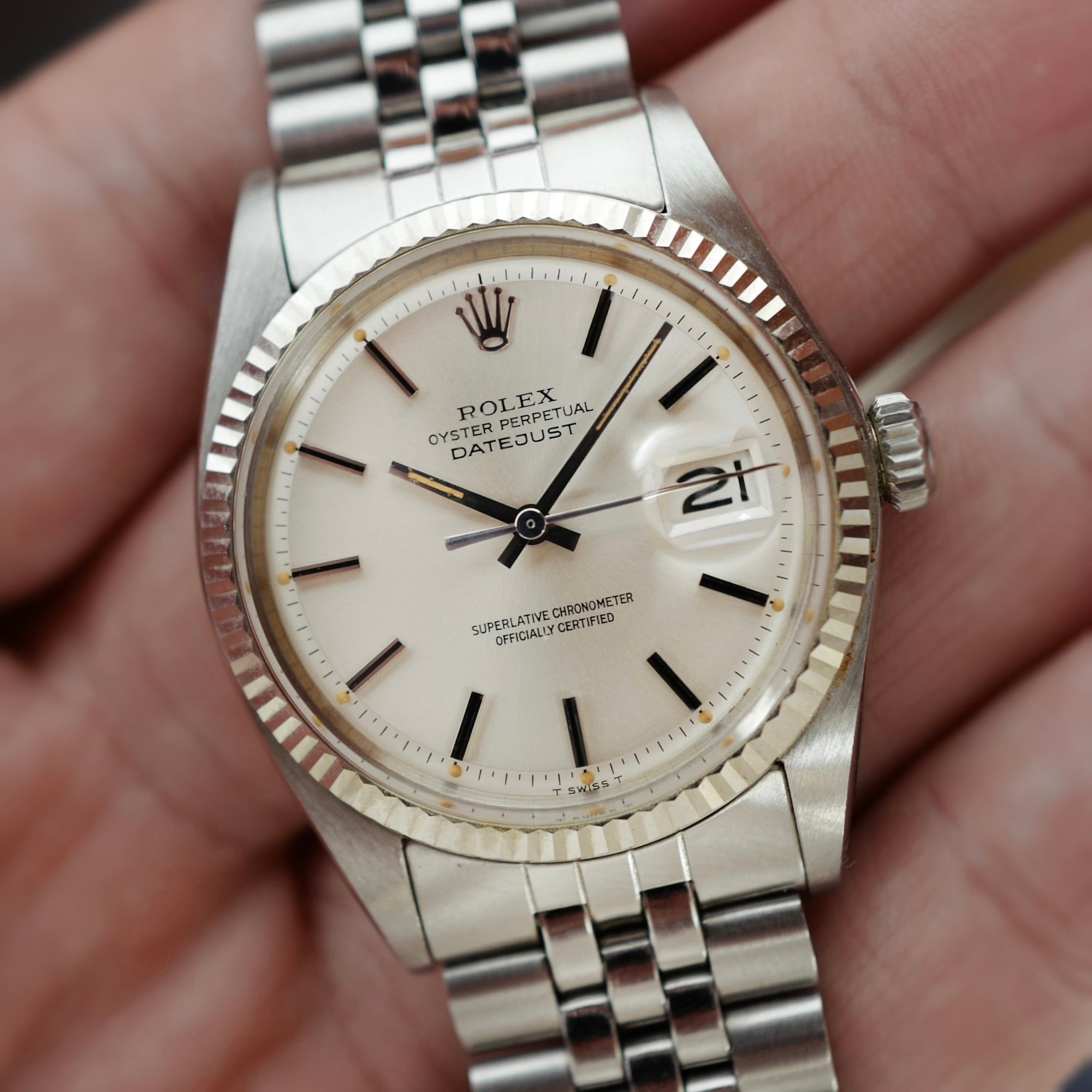 Rolex Steel Datejust Ref. 1601 in Like-New Condition with Original Warranty (New Arrival)