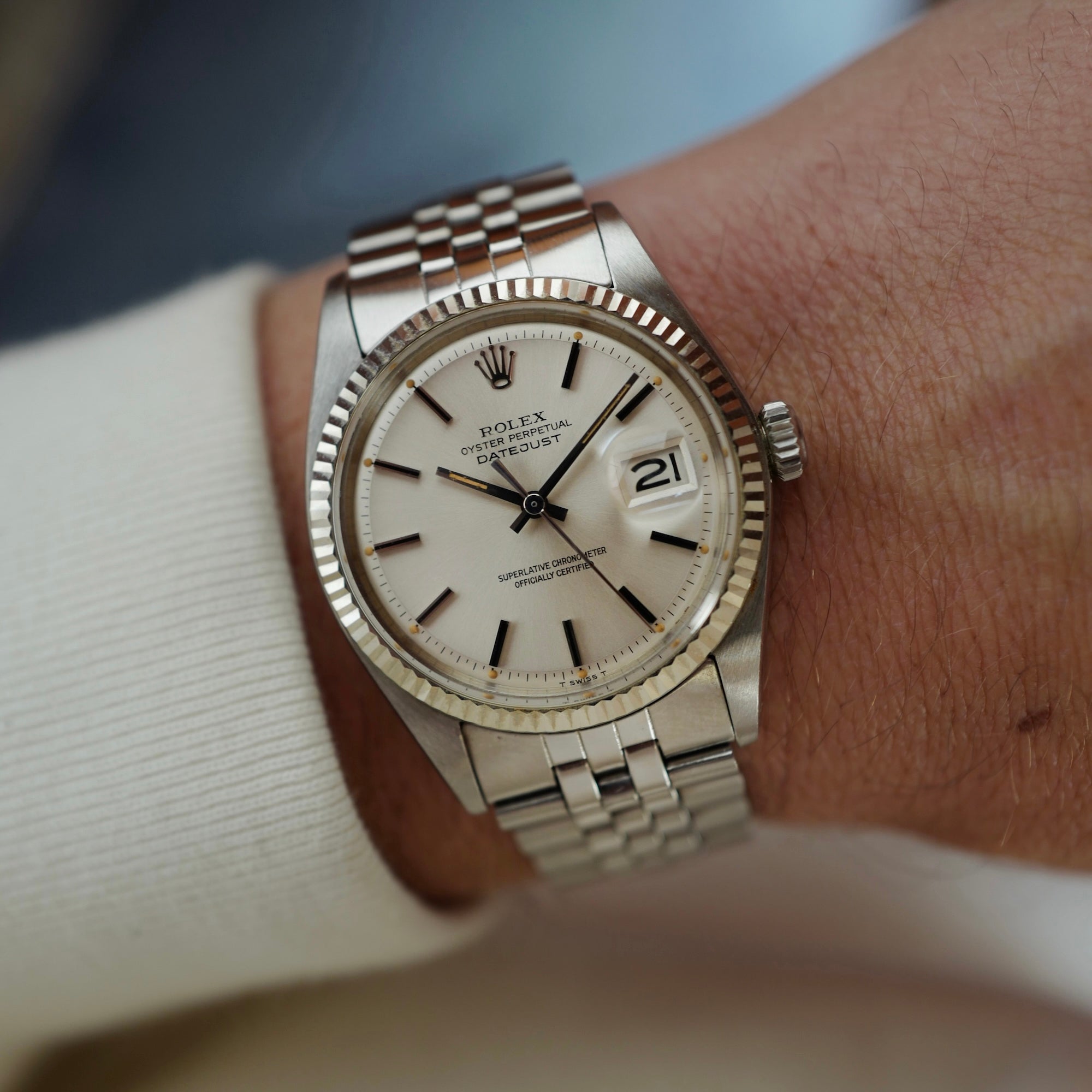 Rolex Steel Datejust Ref. 1601 in Like-New Condition with Original Warranty (New Arrival)