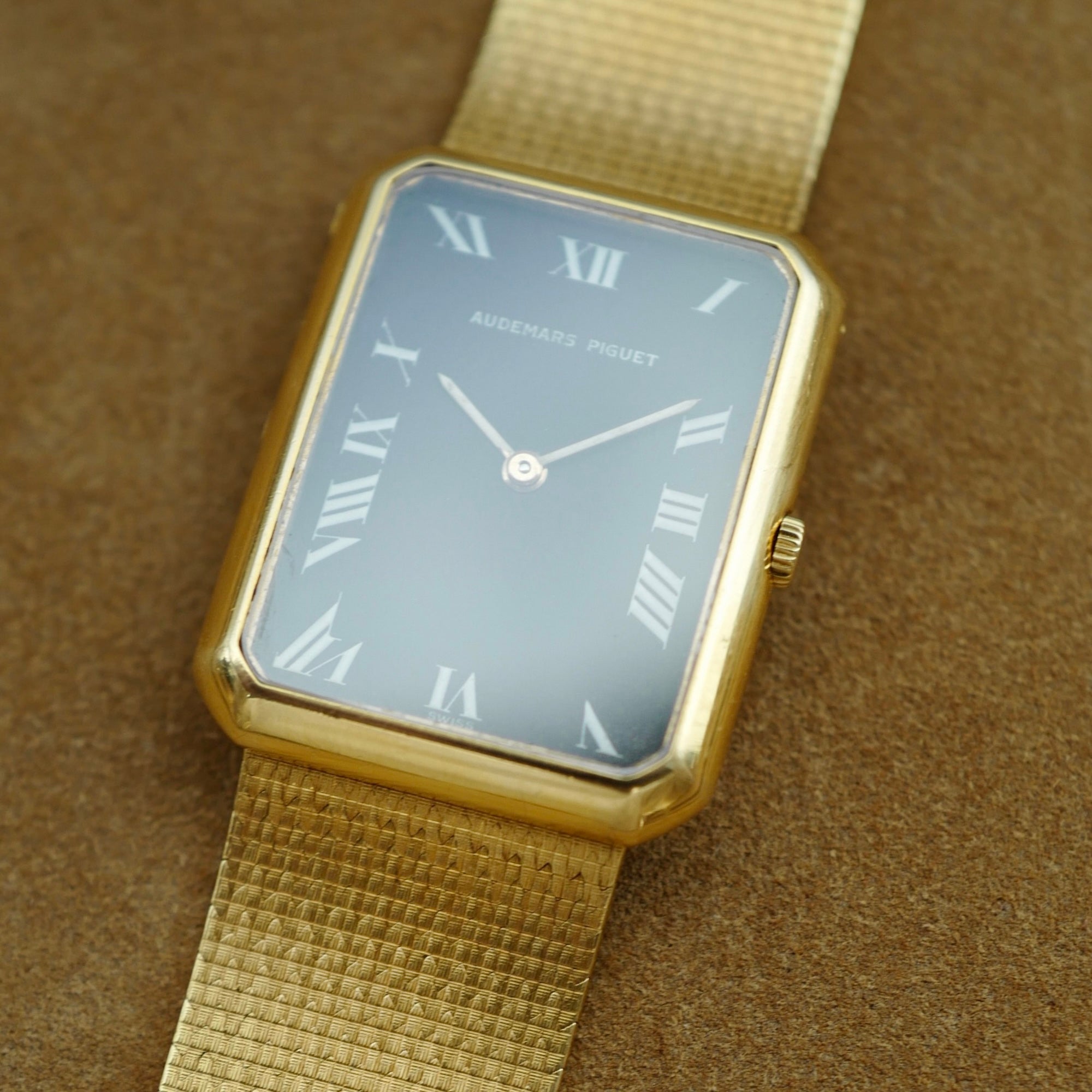 Audemars Piguet - Audemars Piguet Yellow Gold Rectangular Bracelet Watch (New Arrival) - The Keystone Watches