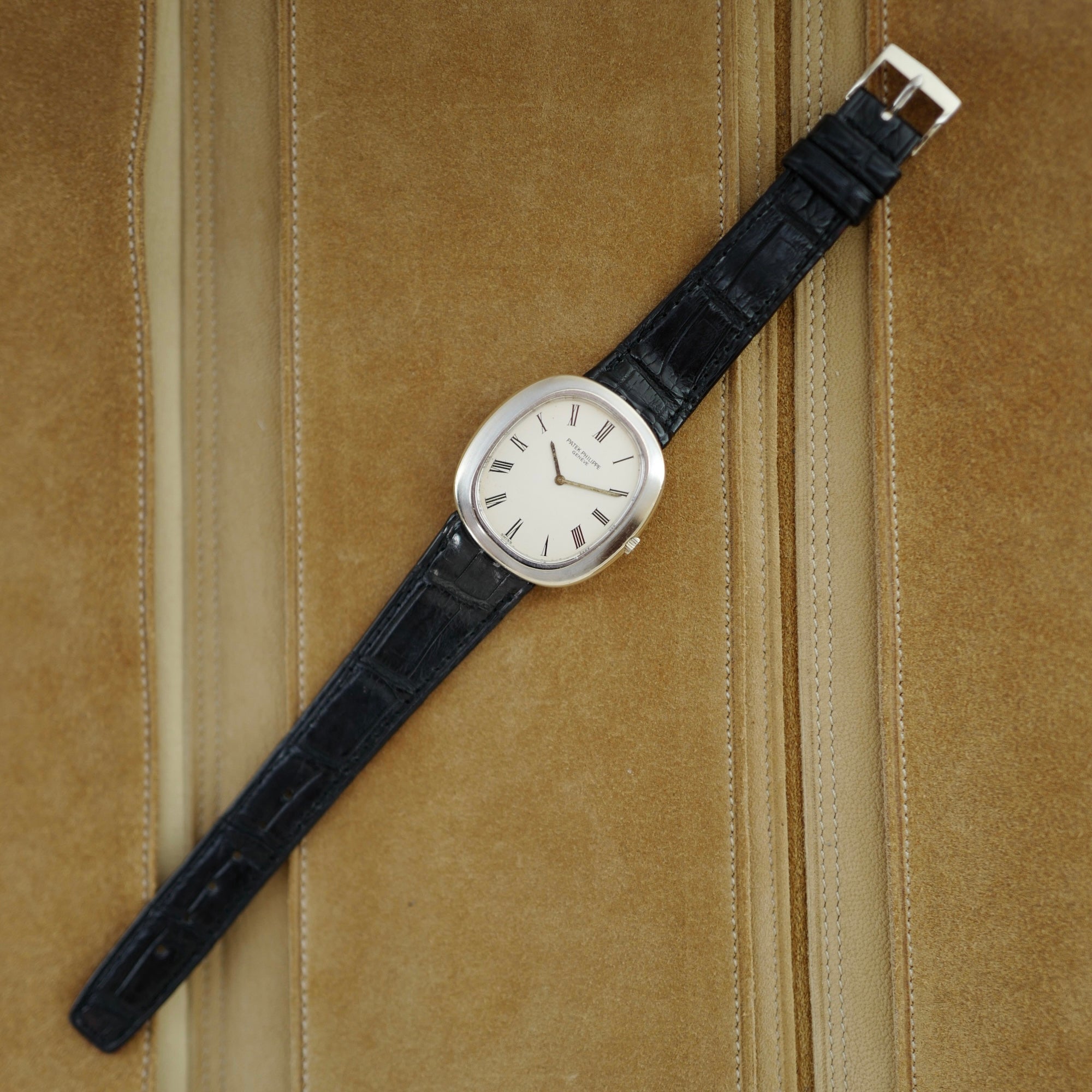 Patek Philippe - Patek Philippe White Gold Ellipse Watch Ref. 3589 (New Arrival) - The Keystone Watches