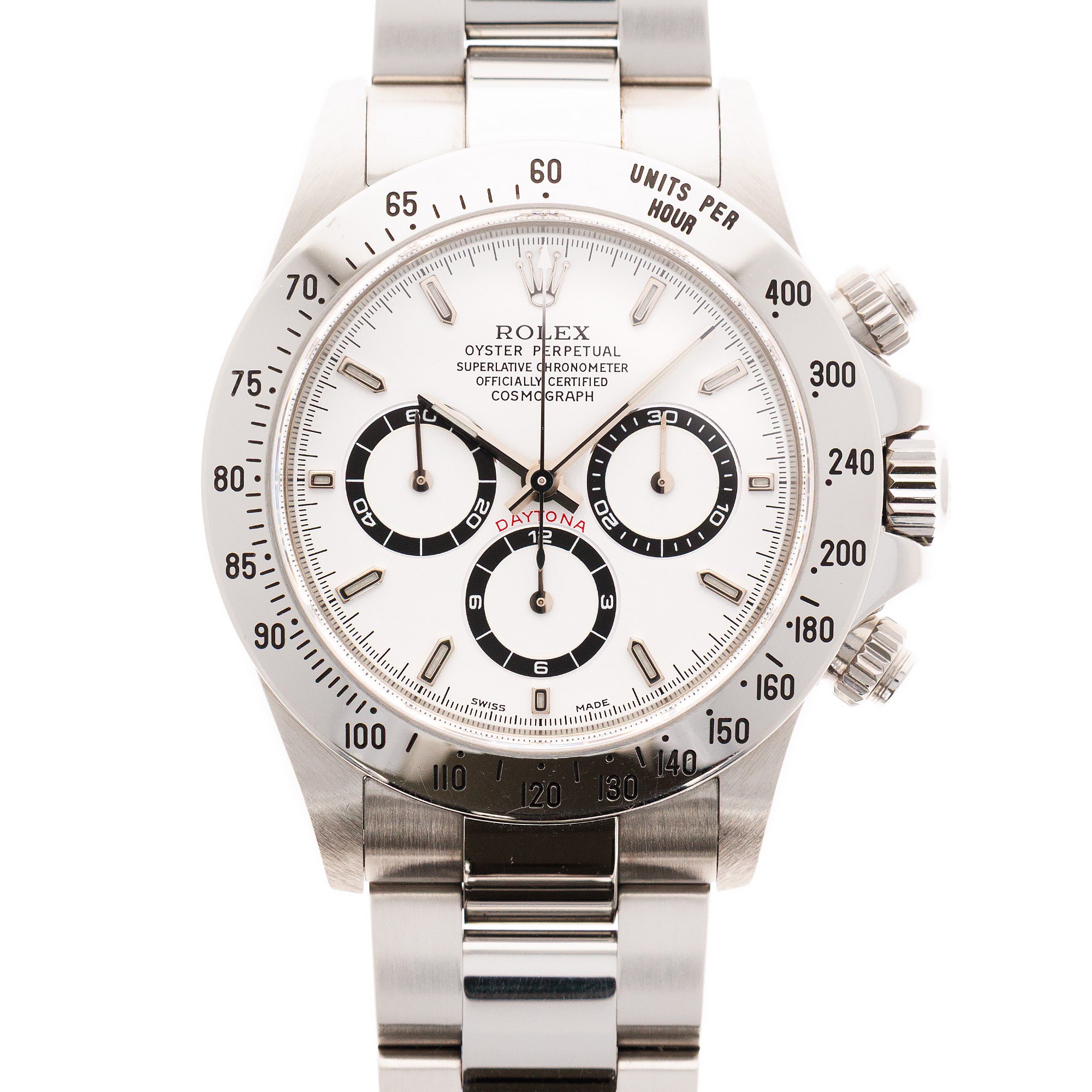 Rolex Steel Daytona 16520 Zenith White in Outstanding Original Condition