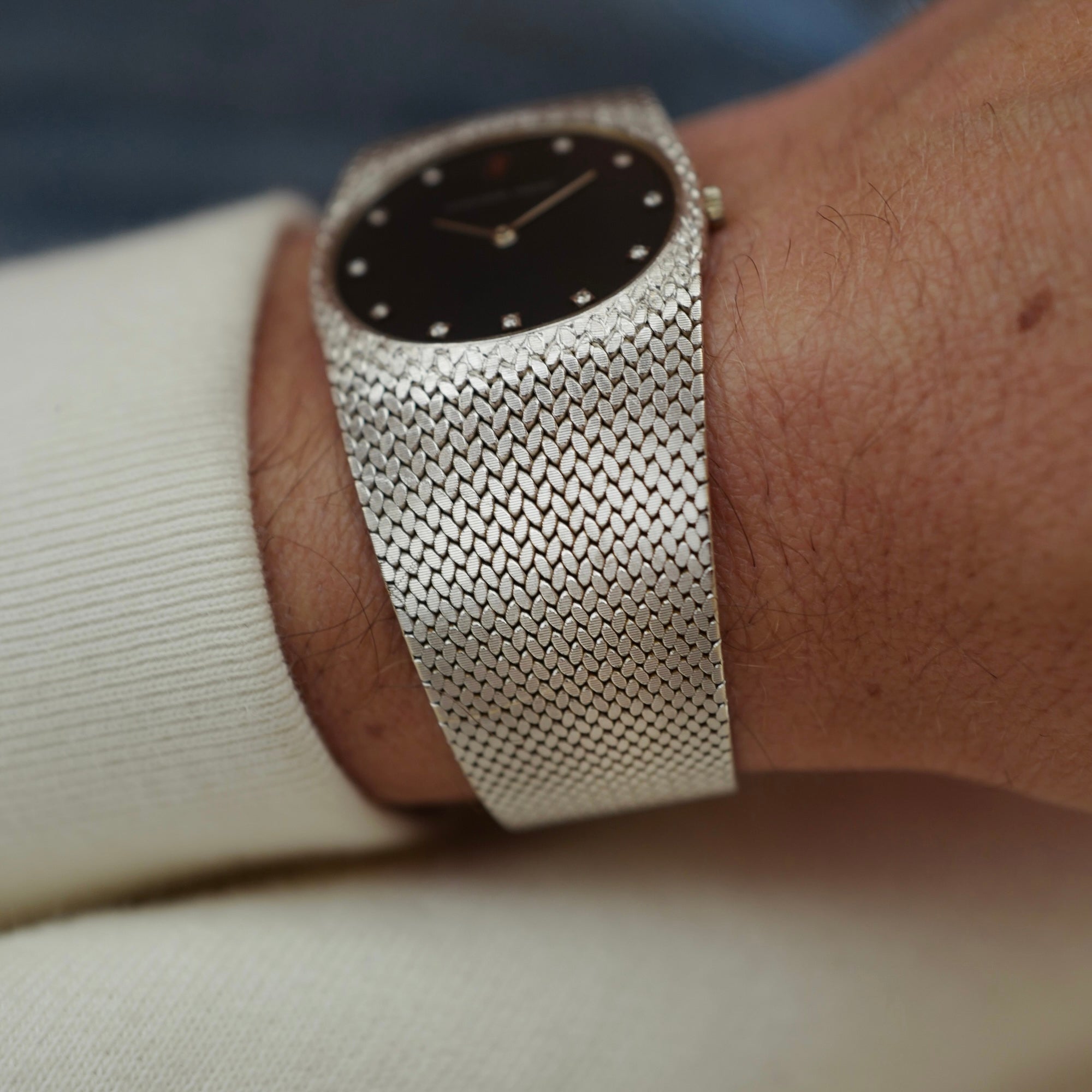 Audemars Piguet White Gold Vintage Oval Watch