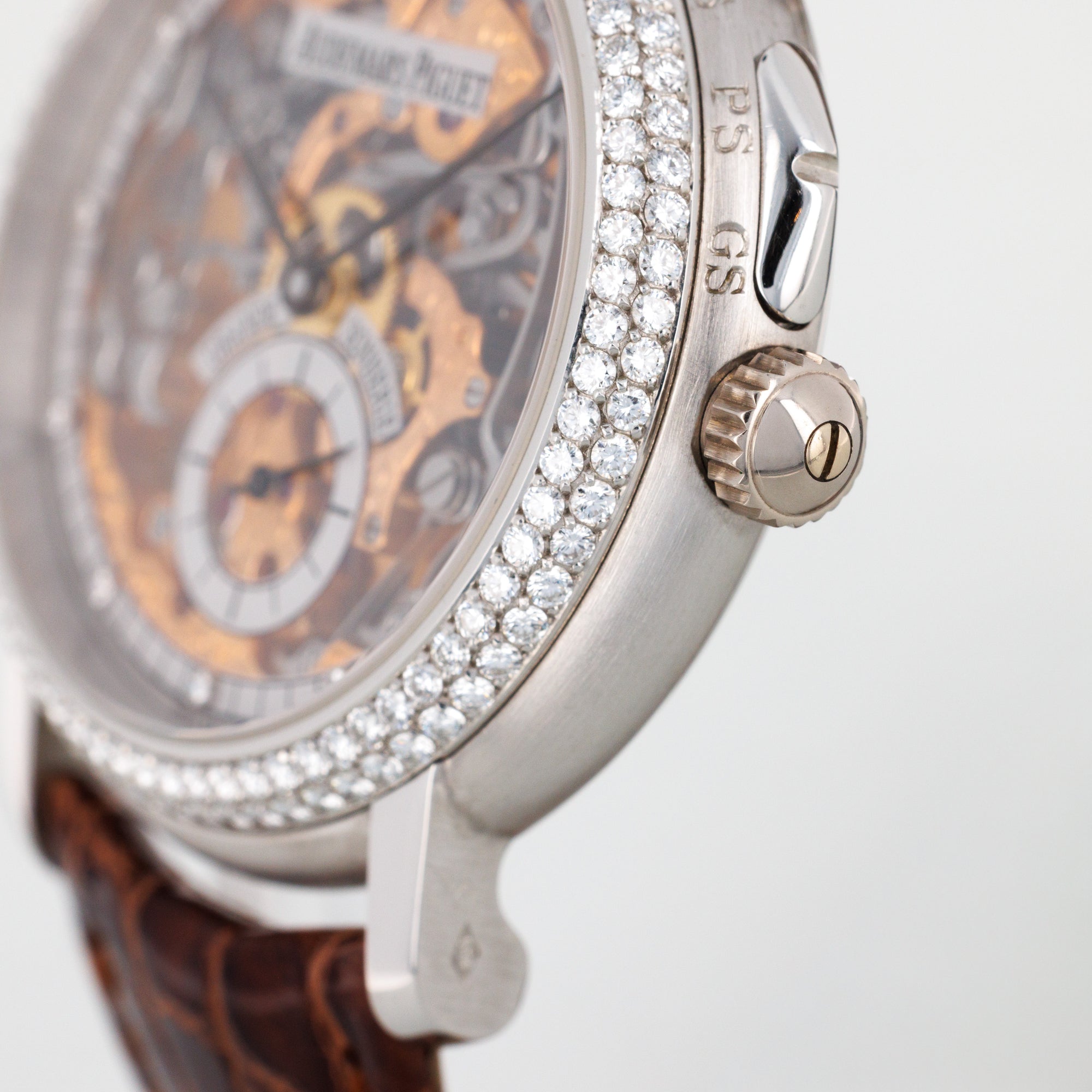Audemars Piguet Platinum Grand Sonnerie Skeleton Watch with Diamonds, Possibly Unique
